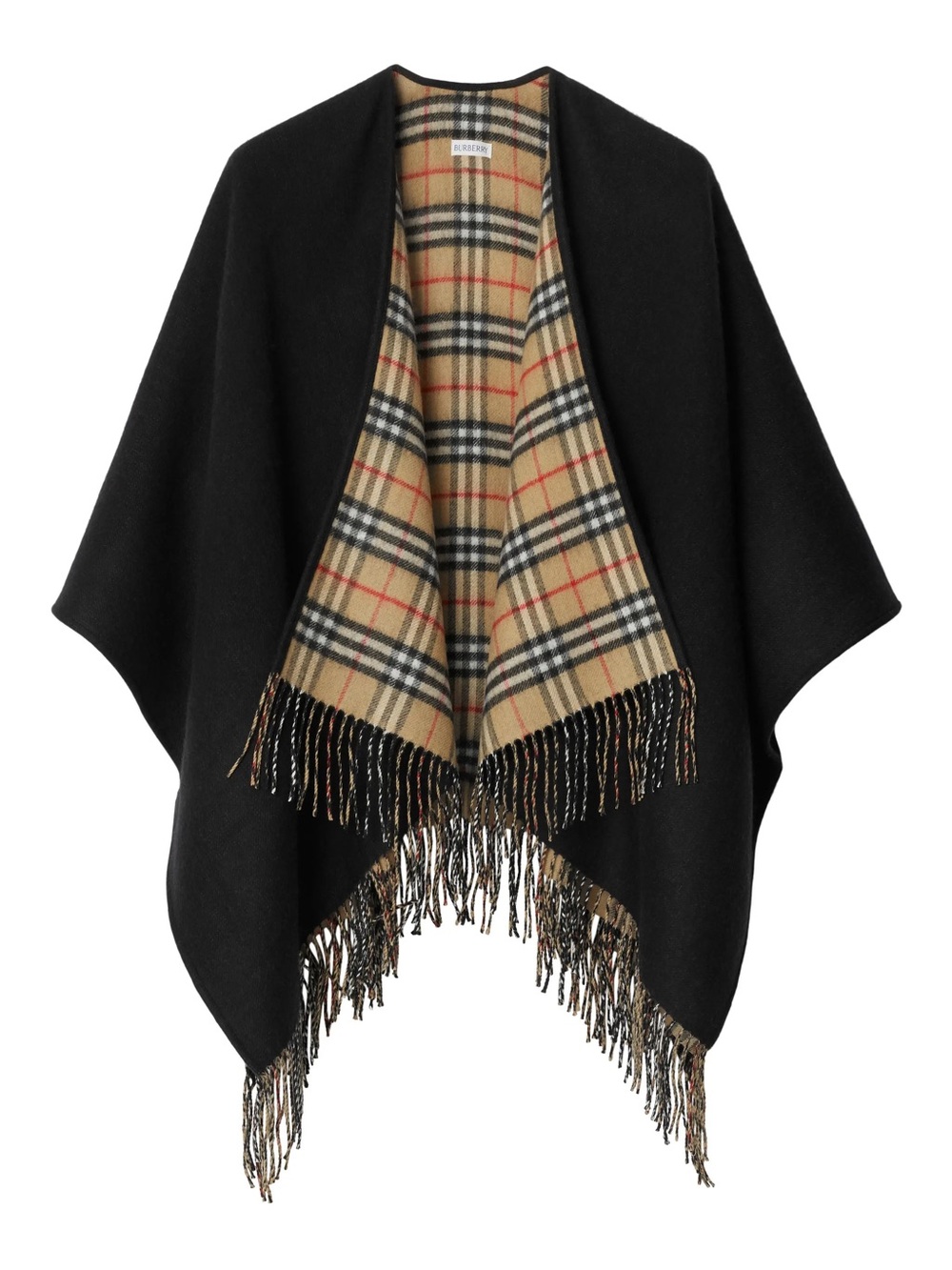 Burberry Black Reversible Cape